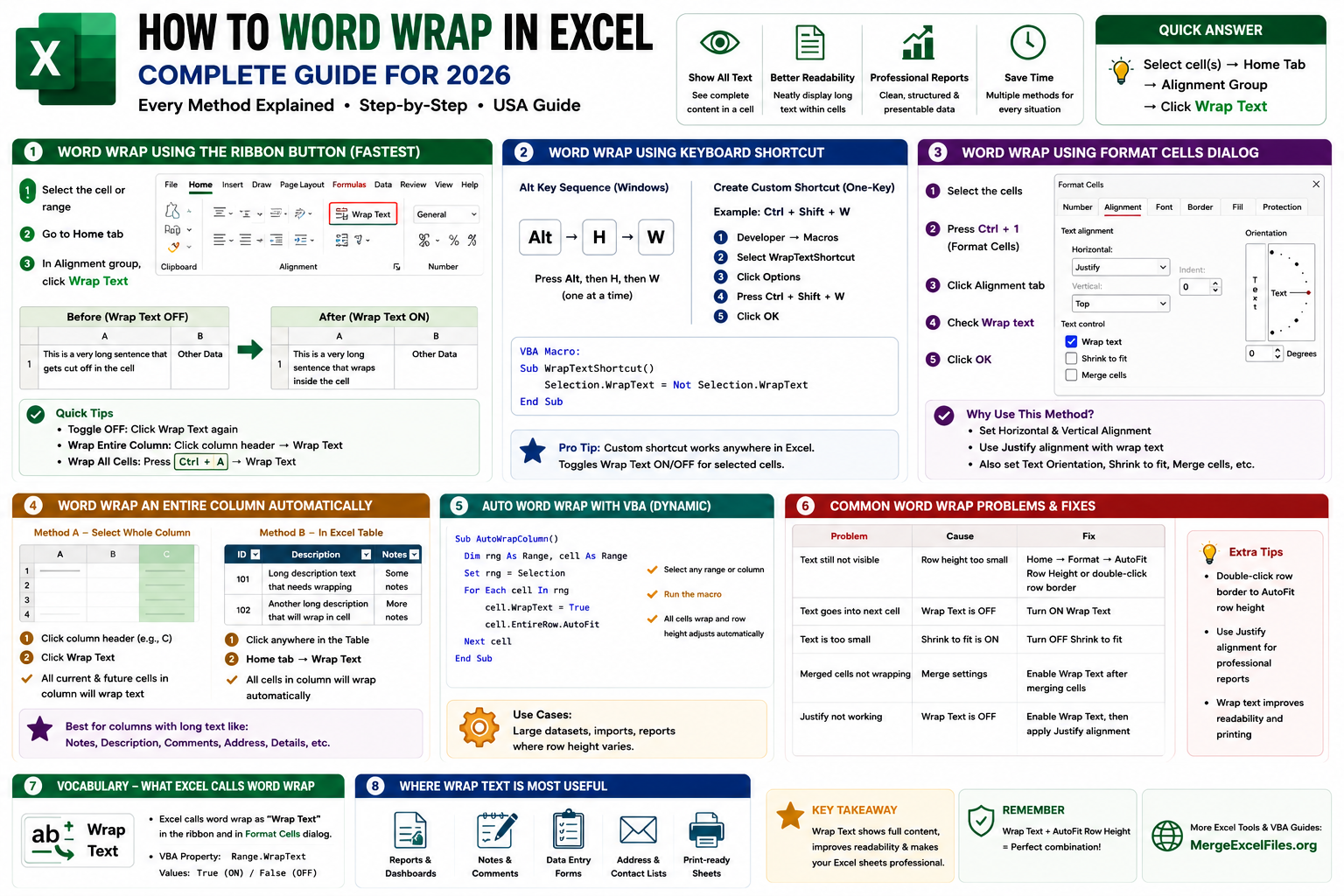 How to Word Wrap in Excel — Complete Guide for 2026